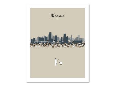 Lost Sheep from Miami Poster Print